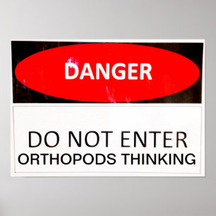 PÓSTER PENSAMENTO DO PERIGO ORTHOPODS