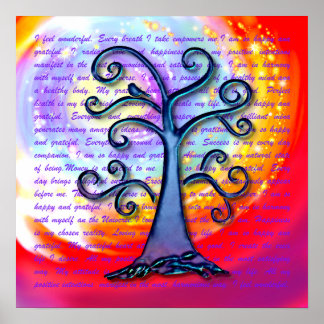 Poster Pensamento positivo