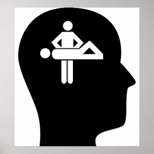 Poster Pensamento sobre a massagem