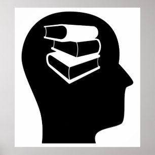 Póster Pensamento sobre o trabalho da biblioteca
