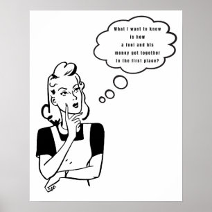 Poster Pensamentos de uma esposa doméstica retrógrada s