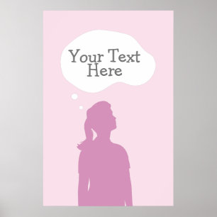 Poster Pensamentos femininos