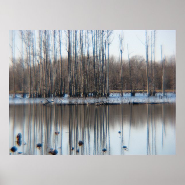 Póster Pensamentos sobre reflexão (Frente)