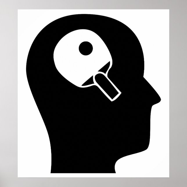 Póster Pensando na Tênis da Mesa (Frente)