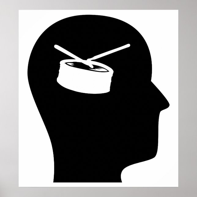 Póster Pensando No Tambor Snare (Frente)