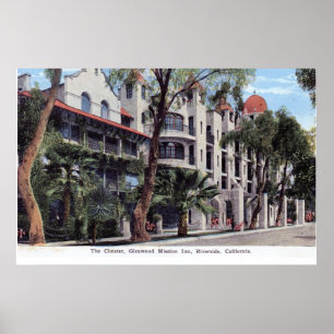 Poster Pensão da missão de Glenwood, vintage de CA do