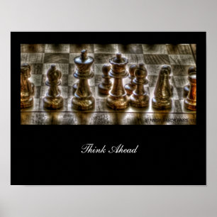 Poster Pense adiante