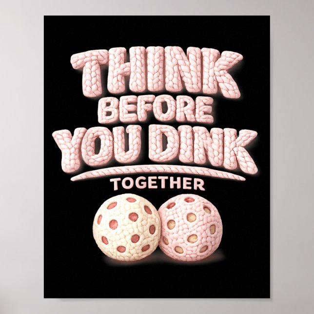 Poster Pense antes de afinar juntos a tarifa de picklebal (Frente)