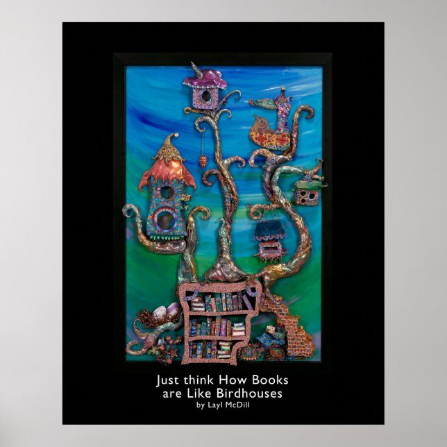 Póster Pense como os livros são como Birdômen sem título (Frente)