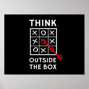 Poster Pense fora da caixa