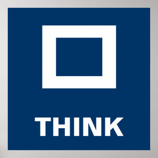 Poster Pense fora da caixa