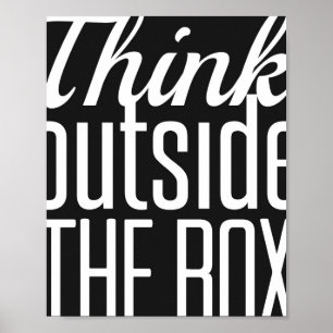 Poster Pense fora da caixa 8 x 10