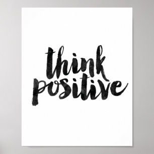 Póster Pense o positivo