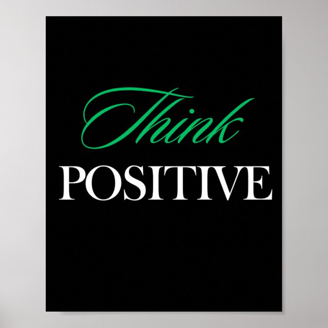 Poster Pense positivo (Frente)