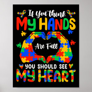 Poster Pense Que Minhas Mãos Estão Cheio Minha Consciênci