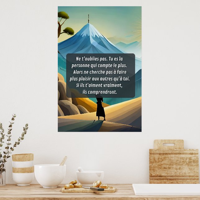 Poster Penses à toi et ne t'oublie pas (Cozinha)