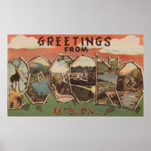 Póster Pensilvânia - Pocono Mountians