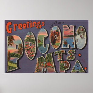 Poster Pensilvânia - Pocono Mountians 2