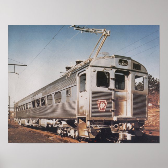 Póster Pensilvânia Railroad Silverliner Electric Coach (Frente)