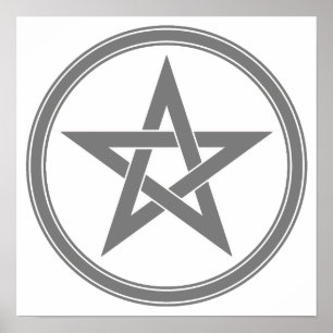 Póster Pentacle cinzento