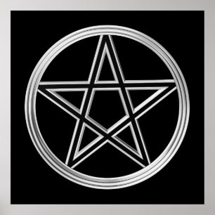Poster Pentagram de prata