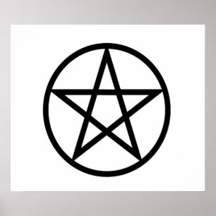 Póster Pentagram ereto