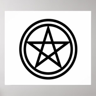 Póster Pentagram ereto
