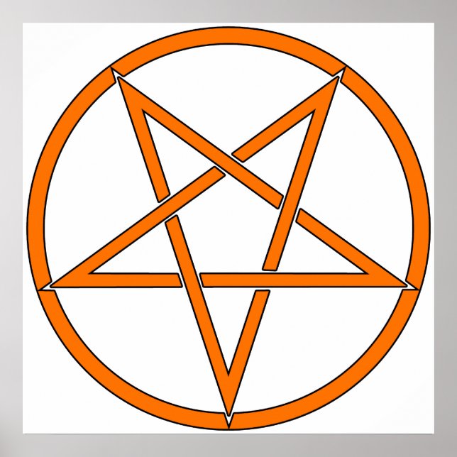 Póster Pentagrama 5 - Símbolo Clássico de 5 Pontas (Frente)