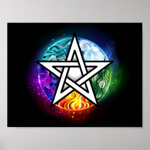 Poster Pentagrama do Wiccan
