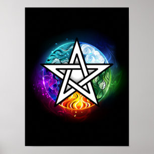 Poster Pentagrama do Wiccan