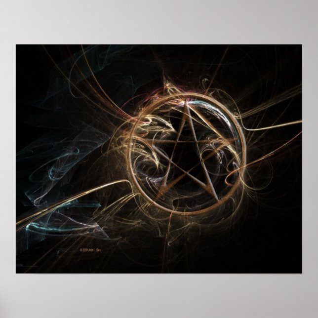Poster Pentegrama (16" x 20") (Frente)