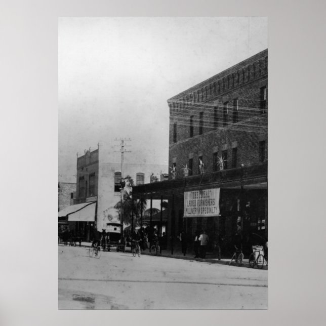 Poster Peões, ciclistas e carruagems (Frente)