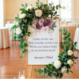 Poster Pêonias Rosa Púrpura Sem Casamento De Plantações