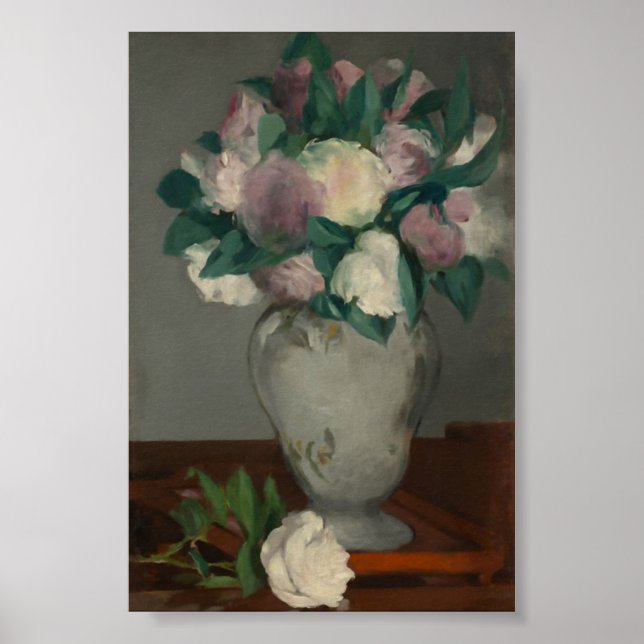 Poster Peonies, Édouard Manet (Frente)