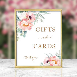 Poster Peony Eucalyptus Gifts & Cards Sinal