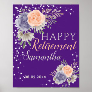 Poster Peony Rosa Floral Retirement Puro