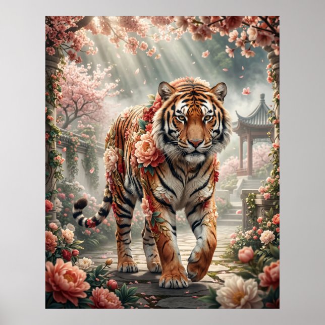 Poster Peony Tiger Blossom Power (Frente)