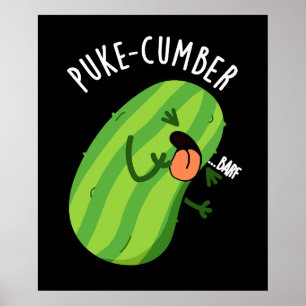 Poster Pepino Engraçado Engraçado Pepino Escuro BG