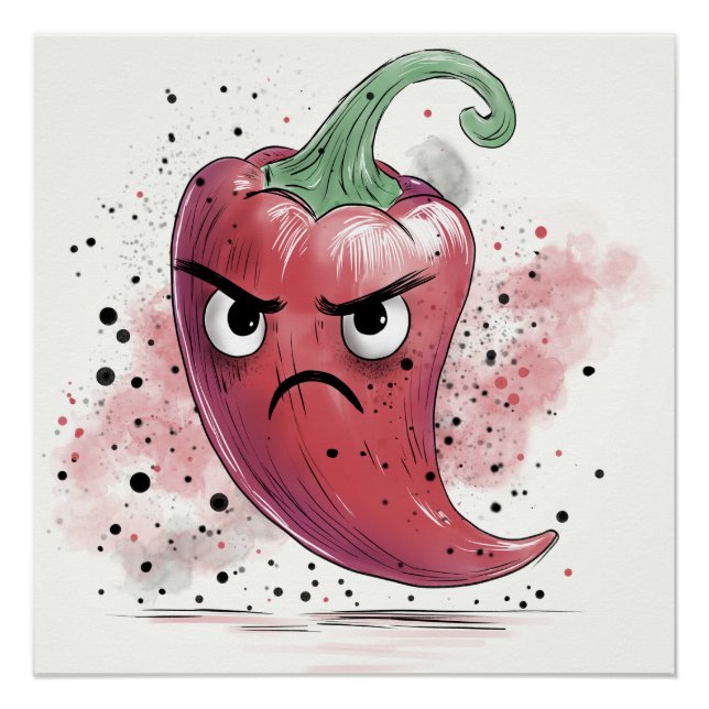 Póster Pepper Grumpy Chili (Frente)