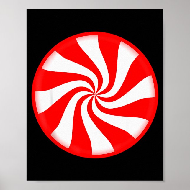 Poster Peppermint Candy Christmas  (Frente)