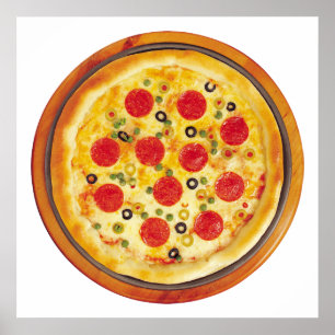 Póster Pepperoni Pizza