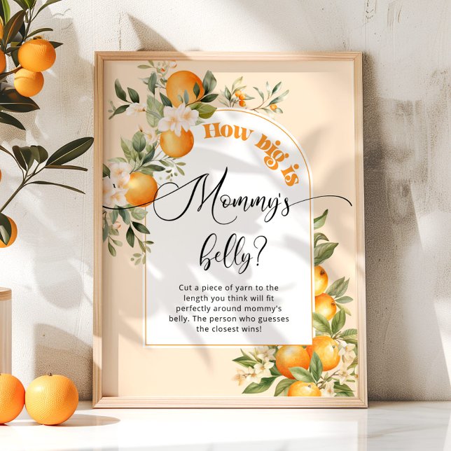 Poster Pequena bonitinha do tamanho do jogo de barriga de (Criador carregado)