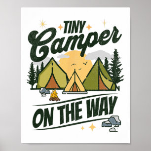 Poster Pequena Cabaneta a Caminho Anúncio de Gravidez par