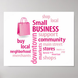 Poster Pequena empresa, local Compro, local Comprar,