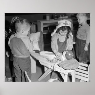 Póster Pequena Enfermeira, 1943. Foto Antiga