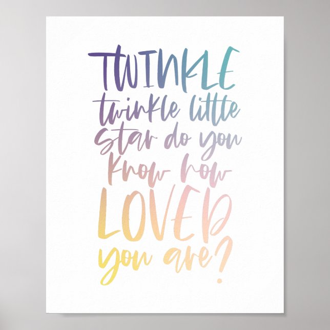 Poster Pequena estrela do brilho (Frente)