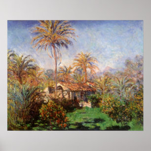 Poster Pequena Fazenda em Bordighera por Claude Monet