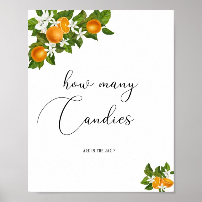 Poster Pequena fofa quantos doces (Frente)