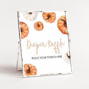 Poster Pequena Fralda de Abóbora Minimalista Raffle