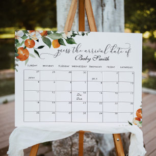 Poster Pequena graça adivinha calendário de data de ven